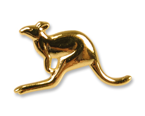 Pins Golden Kangaroo 13 x 20 mm