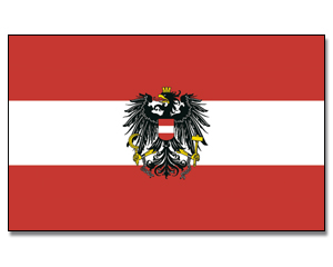 Flags Austria with Eagle 30 x 45