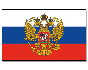 Flags Russia with Eagle 30 x 45