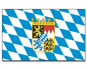 Fahnen Bayern mit Wappen 30 x 45