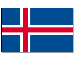 Flag Iceland 90 x 150