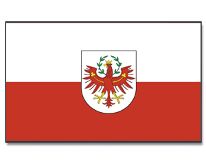 Fahne Tirol mit Wappen 90 x 150