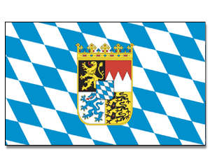 Flag Bavaria with crest 90 x 150