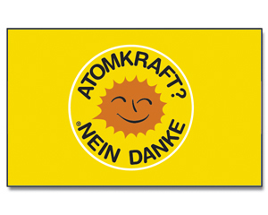 Flag ATOMKRAFT? NEIN DANKE 90 x 150