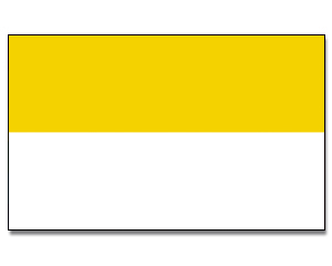 Flag Church Flag yellow/white 90 x 150