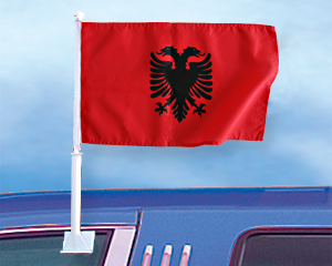Autofahne 27 x 45: Albanien