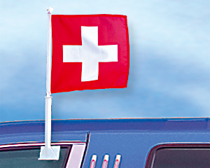 Autofahne 27 x 27: Schweiz