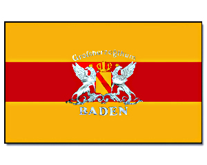 Flag Baden with crest 90 x 150