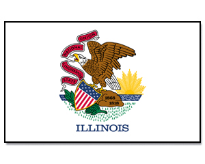 Flag Illinois 90 x 150