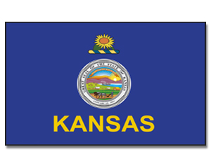 Fahne Kansas 90 x 150