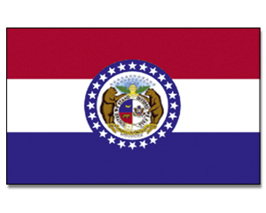 Fahne Missouri 90 x 150