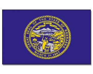 Fahne Nebraska 90 x 150