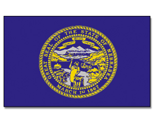 Flag Nebraska 90 x 150