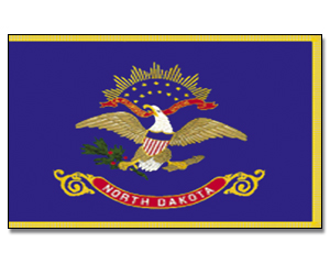 Fahne North Dakota 90 x 150