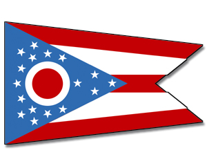 Fahne Ohio 90 x 150