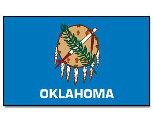 Flag Oklahoma 90 x 150
