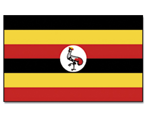 Fahne Uganda 90 x 150