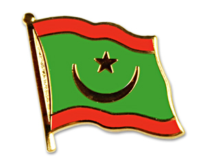 Fahnen-Pins (geschwungen): Mauretanien