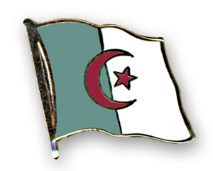 Fahnen-Pins (geschwungen): Algerien