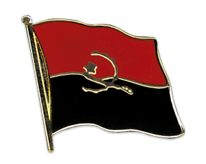 Fahnen-Pins (geschwungen): Angola