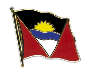 Fahnen-Pins (geschwungen): Antigua und Barbuda