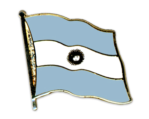 Flag Pins (swinging): Argentina