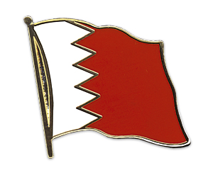 Fahnen-Pins (geschwungen): Bahrain