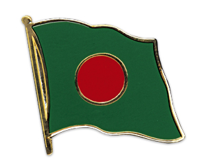 Fahnen-Pins (geschwungen): Bangladesch