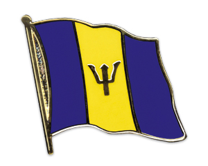 Fahnen-Pins (geschwungen): Barbados
