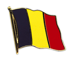 Fahnen-Pins (geschwungen): Belgien