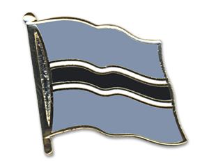 Flag Pins (swinging): Botswana