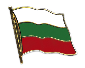 Fahnen-Pins (geschwungen): Bulgarien