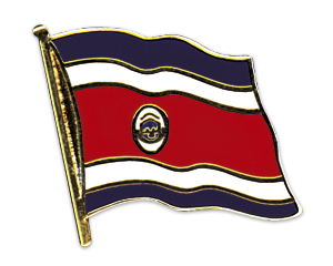 Fahnen-Pins (geschwungen): Costa Rica