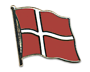 Flag Pins (swinging): Denmark