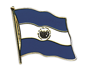 Fahnen-Pins (geschwungen): El Salvador