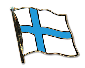 Fahnen-Pins (geschwungen): Finnland