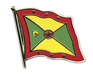 Fahnen-Pins (geschwungen): Grenada