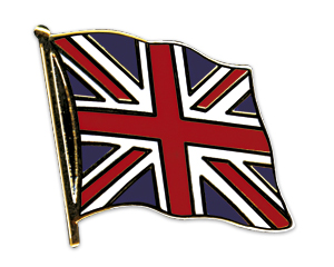 Fahnen-Pins (geschwungen): Grossbritannien