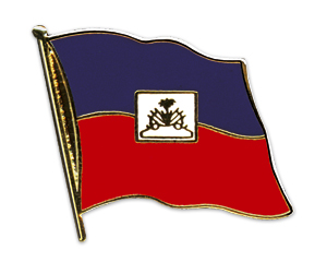 Fahnen-Pins (geschwungen): Haiti