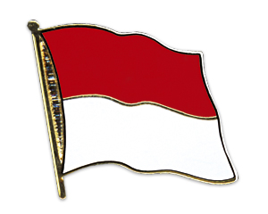 Fahnen-Pins (geschwungen): Indonesien