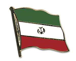 Fahnen-Pins (geschwungen): Iran