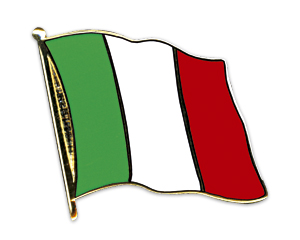 Fahnen-Pins (geschwungen): Italien