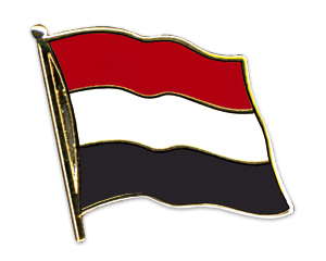 Fahnen-Pins (geschwungen): Jemen
