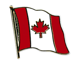 Fahnen-Pins (geschwungen): Kanada