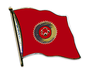 Fahnen-Pins (geschwungen): Kirgisistan