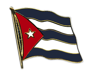 Fahnen-Pins (geschwungen): Kuba