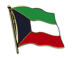 Fahnen-Pins (geschwungen): Kuwait