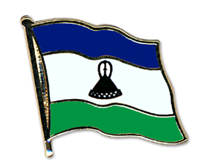 Fahnen-Pins (geschwungen): Lesotho