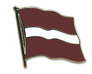 Flag Pins (swinging): Latvia