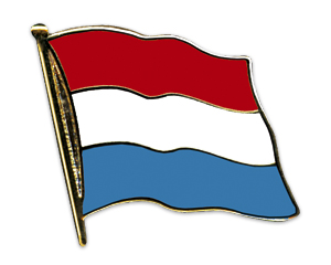 Flag Pins (swinging): Luxembourg